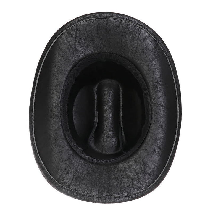 Cappello da cowboy vintage in similpelle Longhorn Bull - image 18
