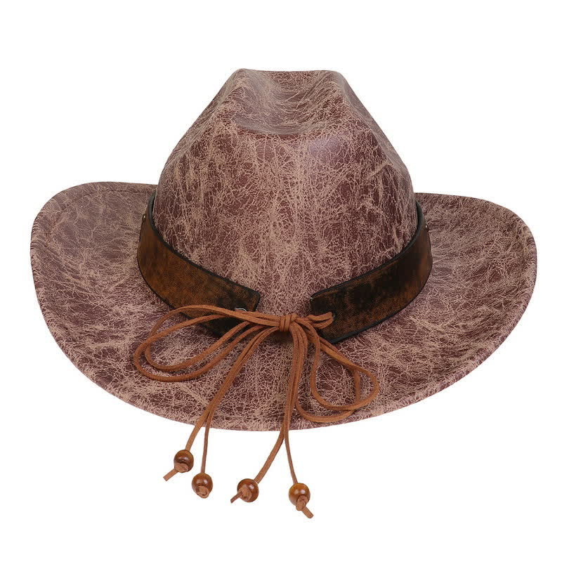 Cappello da cowboy vintage in similpelle Longhorn Bull - image 21