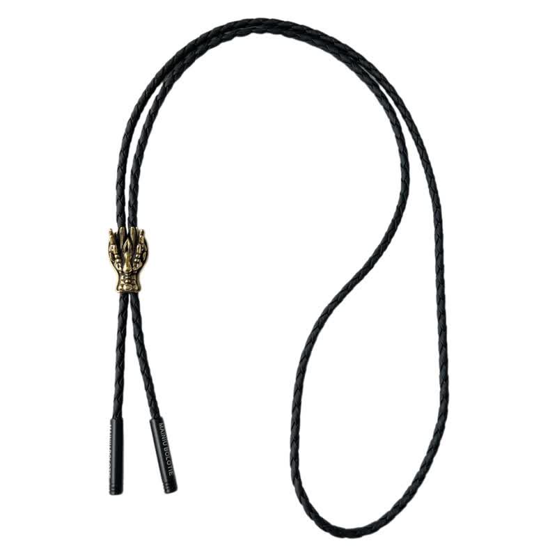 Cravatta Bolo con testa di drago in bronzo