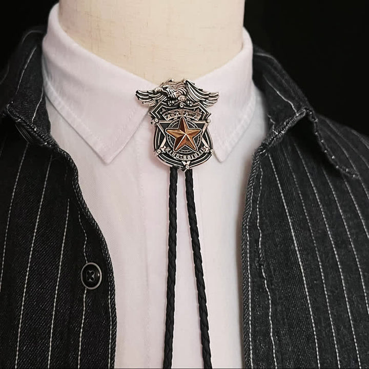 Cravatta Bolo personalizzata Eagle &amp; Star Western