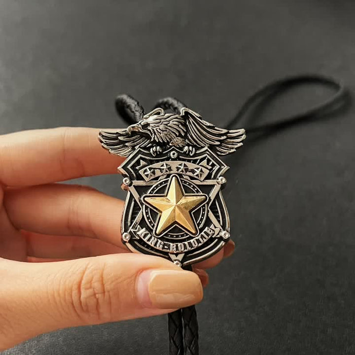 Cravatta Bolo personalizzata Eagle &amp; Star Western