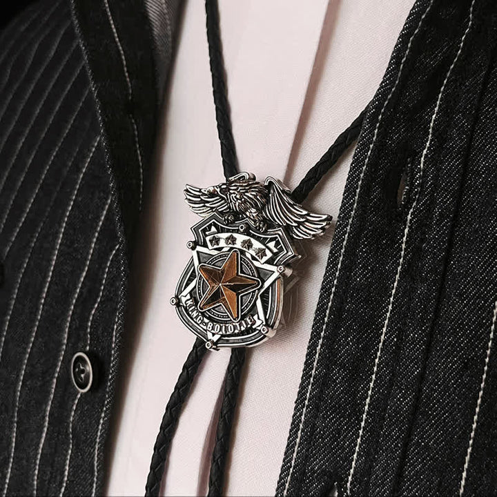Cravatta Bolo personalizzata Eagle &amp; Star Western