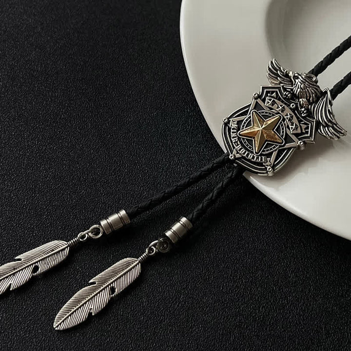 Cravatta Bolo personalizzata Eagle &amp; Star Western