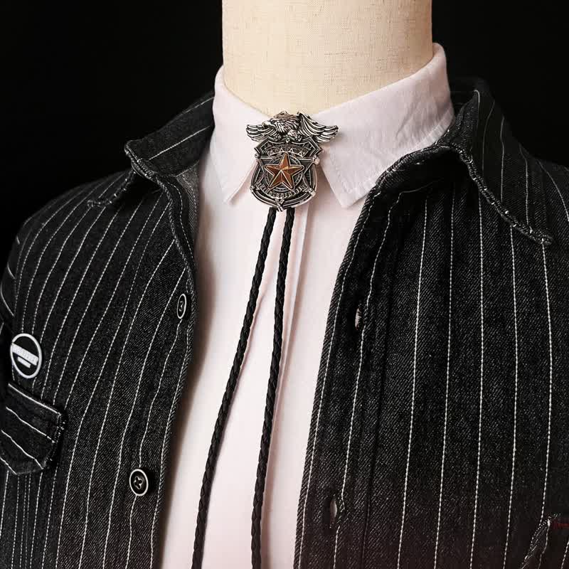 Cravatta Bolo personalizzata Eagle &amp; Star Western