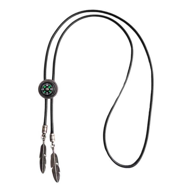 Cravatta Bolo con accessorio casual in stile bussola alla moda