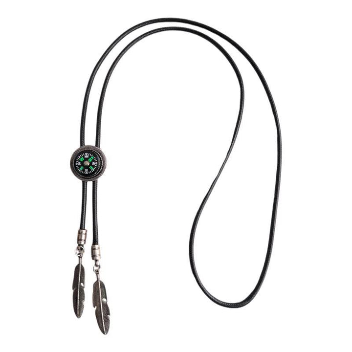 Cravatta Bolo con accessorio casual in stile bussola alla moda