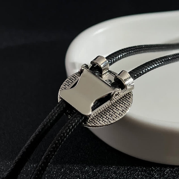 Cravatta Bolo con accessorio casual in stile bussola alla moda