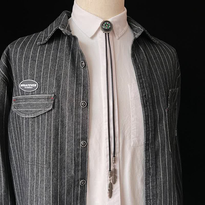 Cravatta Bolo con accessorio casual in stile bussola alla moda