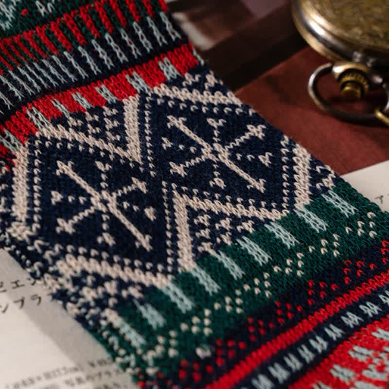 Calzini in cotone con motivi geometrici tribali vintage - image 10