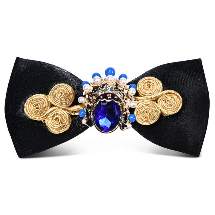Papillon da uomo con cristalli artificiali e decorazioni circolari alla moda