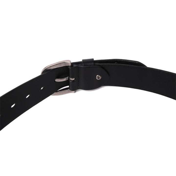 Cintura in pelle con rivetti a proiettile in metallo punk rock alla moda