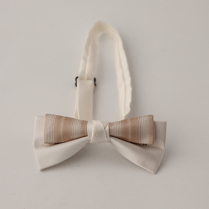 Papillon floreale patchwork a due strati da uomo unico