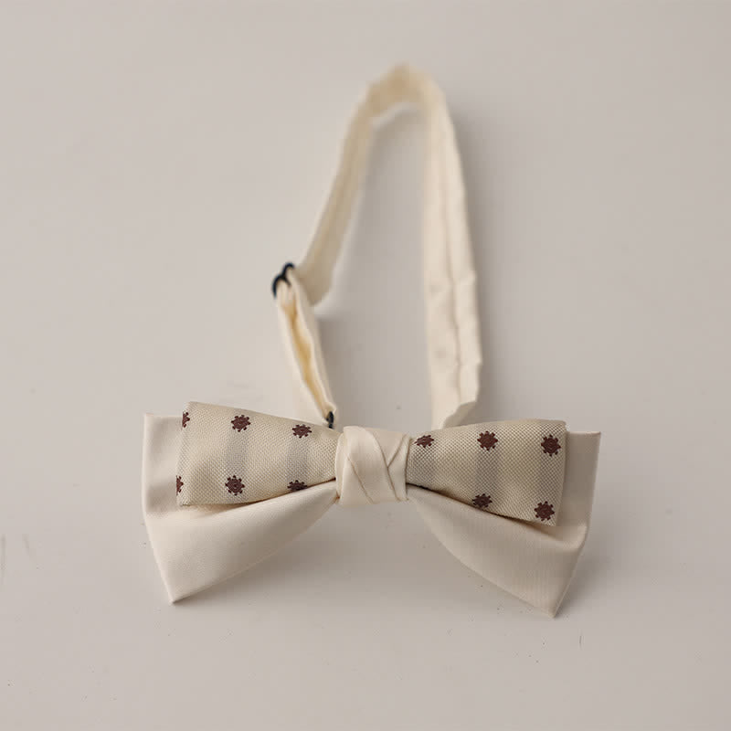 Papillon floreale patchwork a due strati da uomo unico