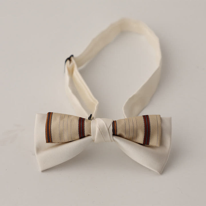 Papillon floreale patchwork a due strati da uomo unico