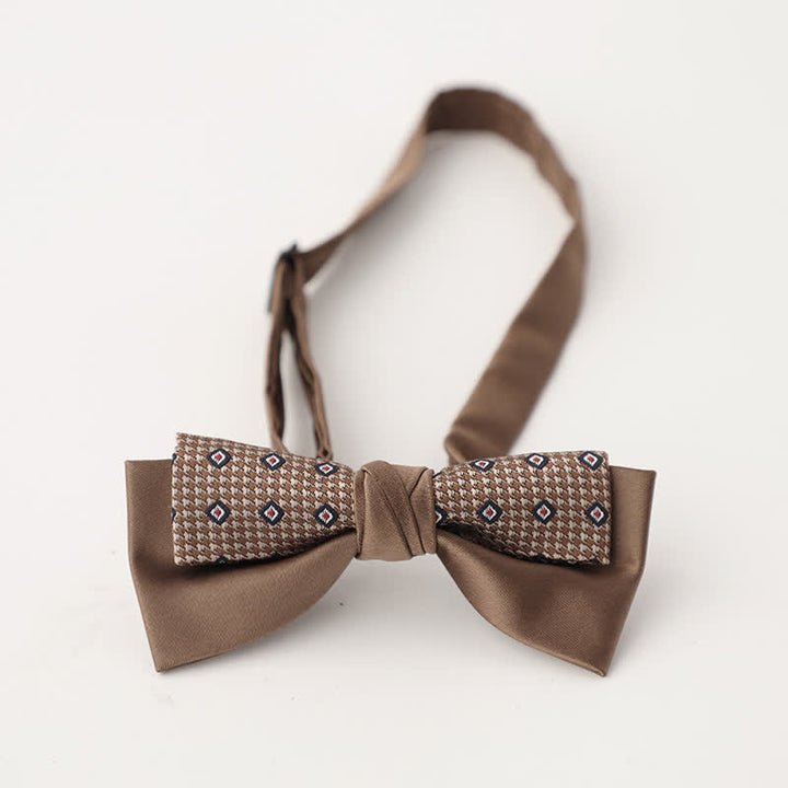 Papillon floreale patchwork a due strati da uomo unico