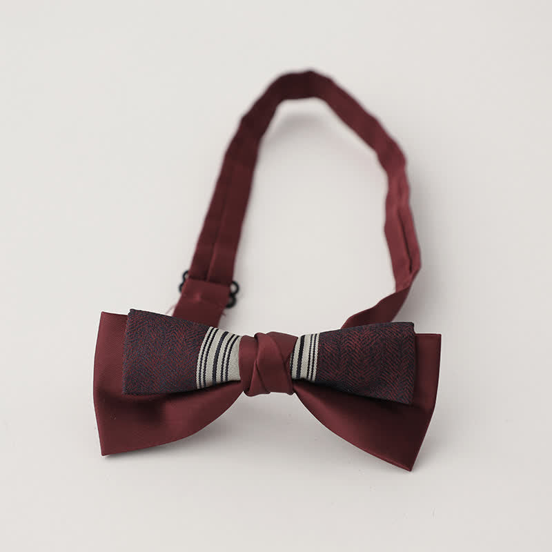 Papillon floreale patchwork a due strati da uomo unico