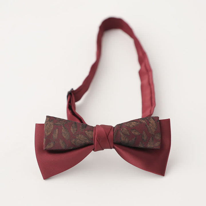 Papillon floreale patchwork a due strati da uomo unico
