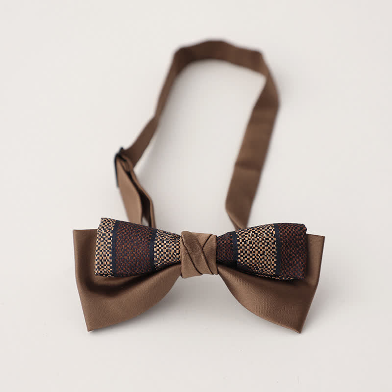 Papillon floreale patchwork a due strati da uomo unico