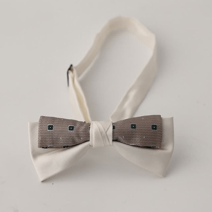 Papillon floreale patchwork a due strati da uomo unico