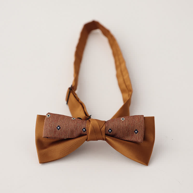 Papillon floreale patchwork a due strati da uomo unico