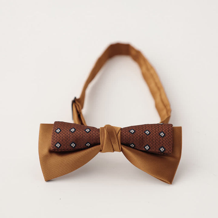 Papillon floreale patchwork a due strati da uomo unico