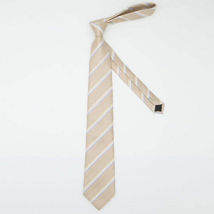 Set di 3 cravatte casual a righe da ufficio per uomo