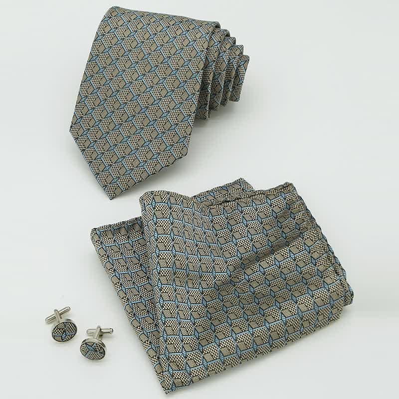 Set di 3 cravatte a quadri Gentlement da uomo - image 16