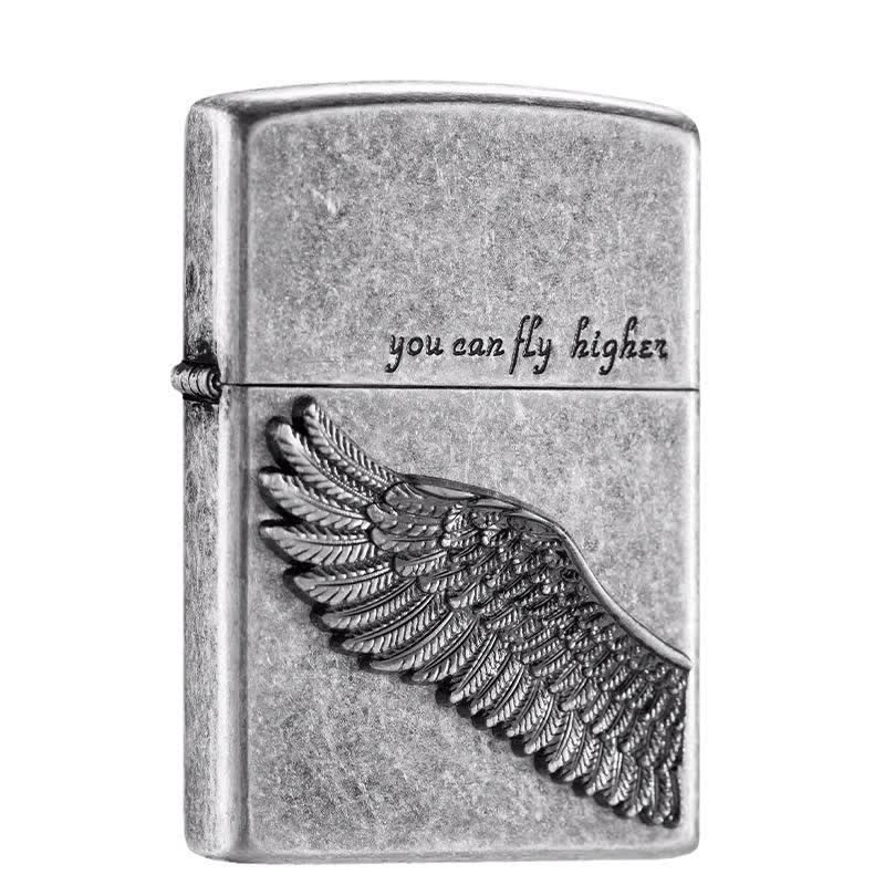 Accendino a cherosene ricaricabile Flying Angel Wings