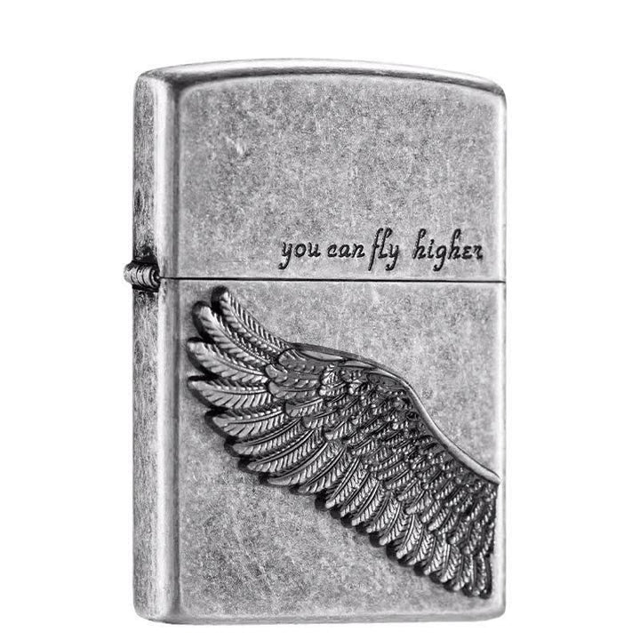 Accendino a cherosene ricaricabile Flying Angel Wings