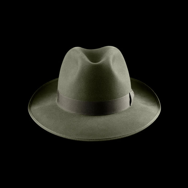 Cappello da cowboy in feltro di lana classico da viaggiatore a tinta unita