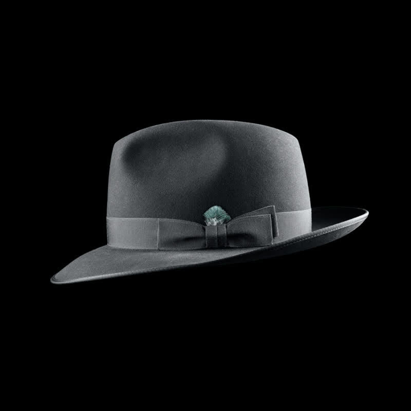 Cappello da cowboy in feltro di lana classico da viaggiatore a tinta unita