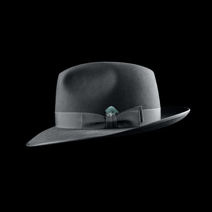 Cappello da cowboy in feltro di lana classico da viaggiatore a tinta unita