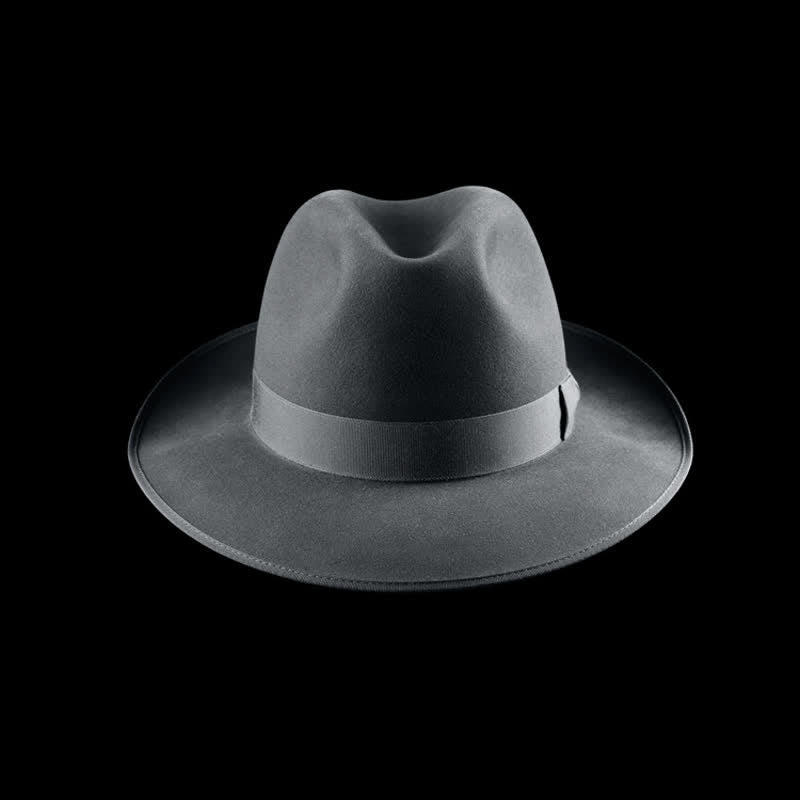 Cappello da cowboy in feltro di lana classico da viaggiatore a tinta unita
