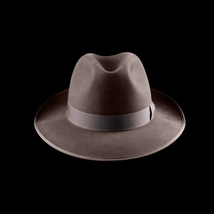 Cappello da cowboy in feltro di lana classico da viaggiatore a tinta unita