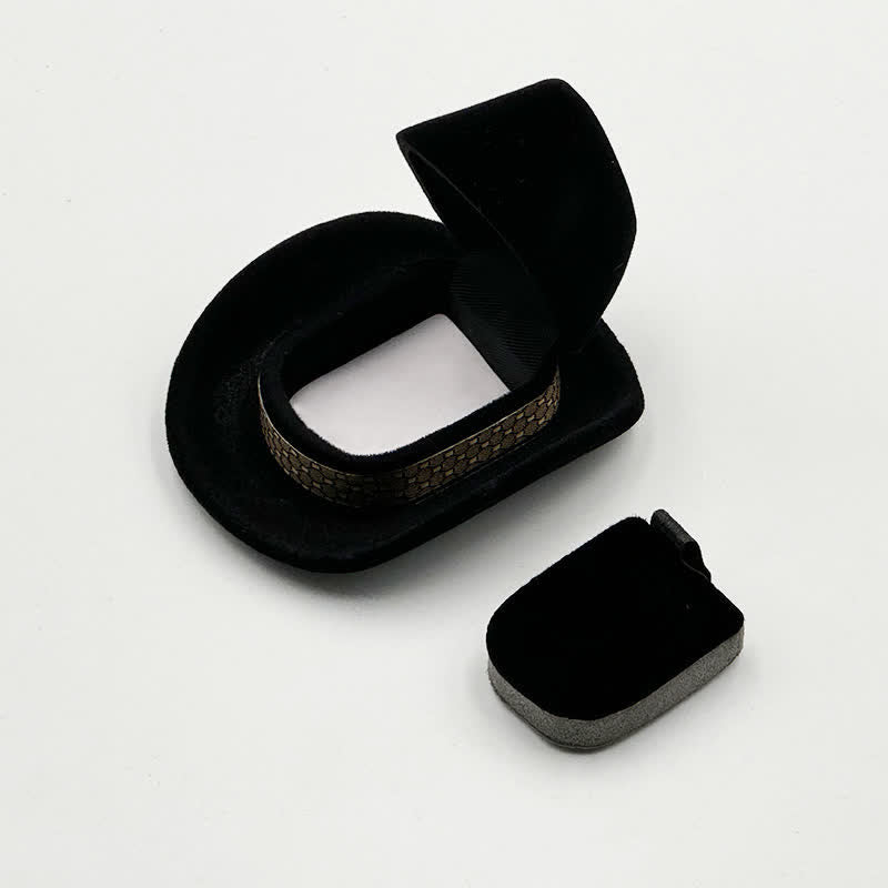 Cappello da cowboy carino occidentale con scatola porta-anello in velluto - Nero - image 8