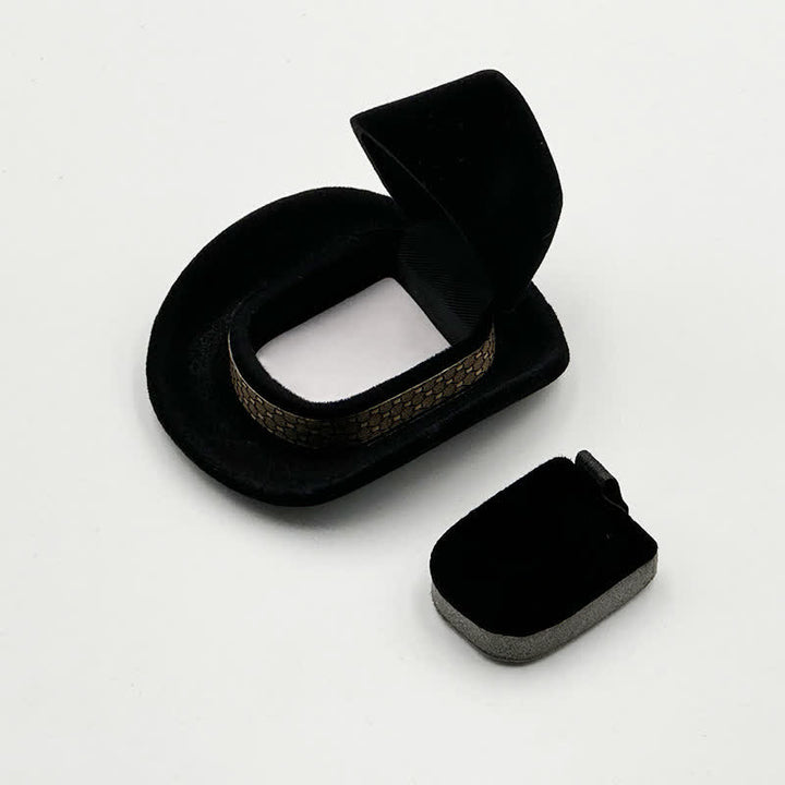 Cappello da cowboy carino occidentale con scatola porta-anello in velluto - Nero - image 8