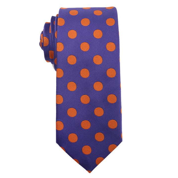 Cravatta da sera con accessori della serie viola retrò da uomo