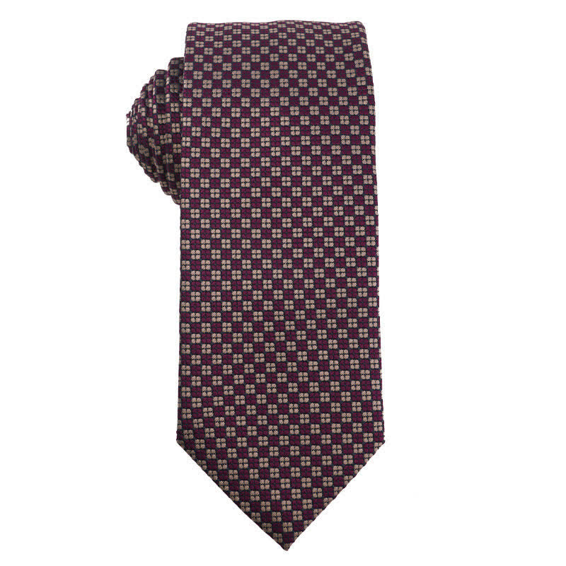 Cravatta da sera con accessori della serie viola retrò da uomo