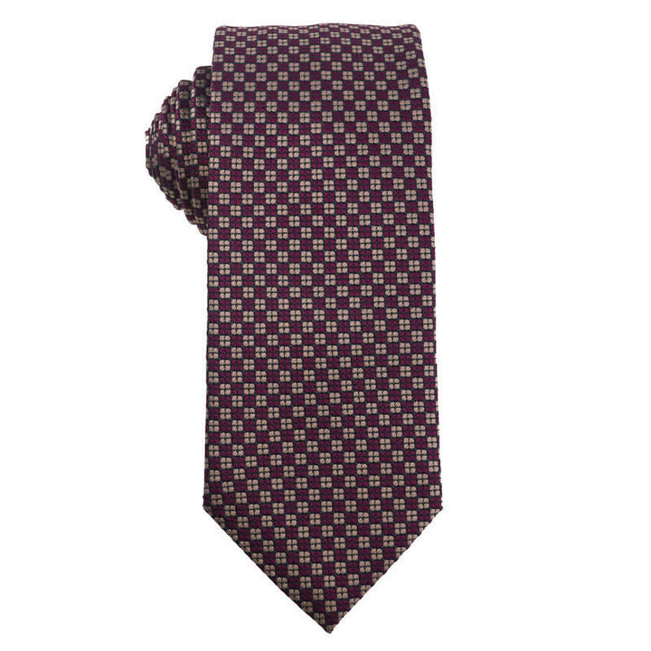 Cravatta da sera con accessori della serie viola retrò da uomo