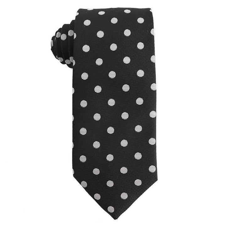 Cravatta da sera con accessori in bianco e nero da uomo