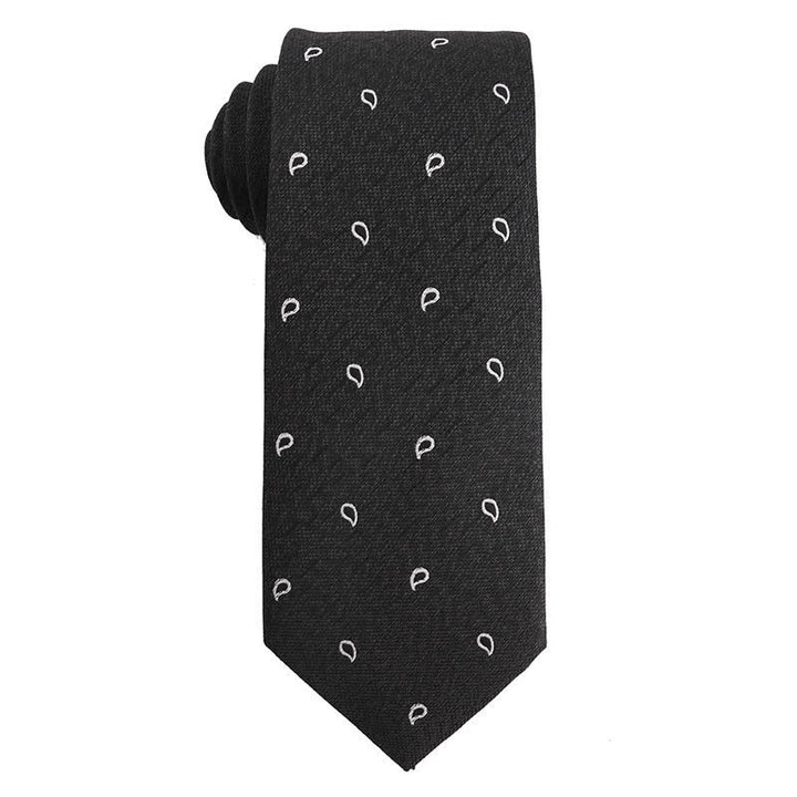 Cravatta da sera con accessori in bianco e nero da uomo