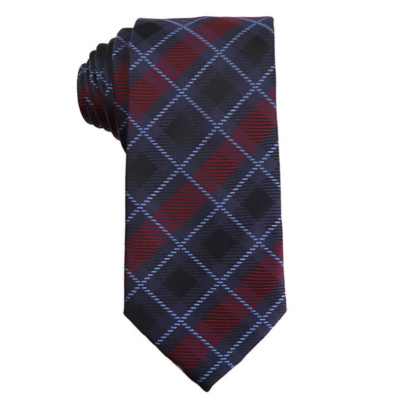 Cravatta da uomo con accessori per abito da sera Paisley della serie rosso scuro