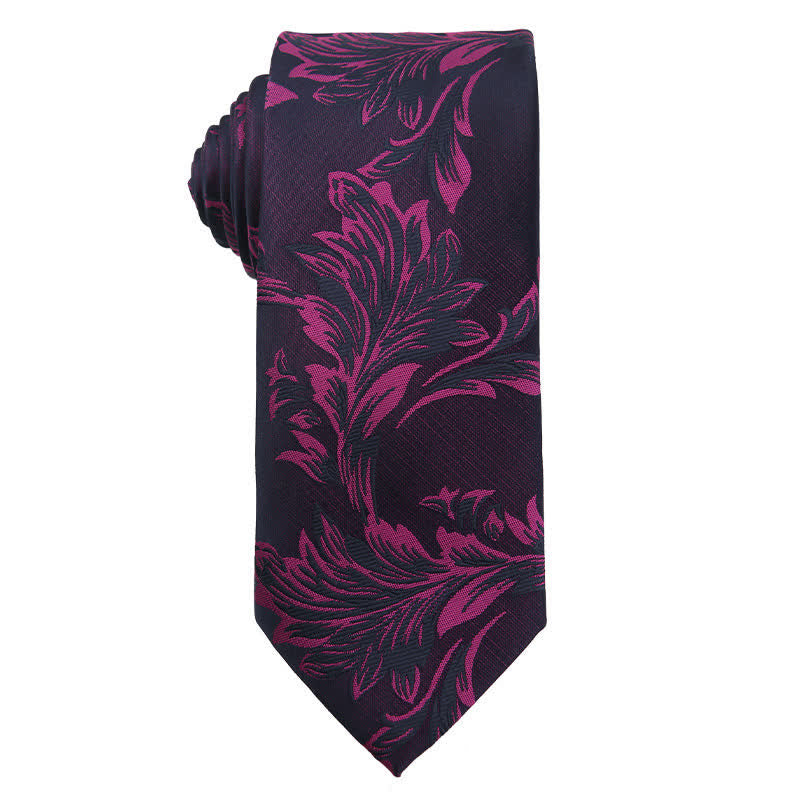Cravatta da uomo con accessori per abito da sera della serie Bright Purple - Stile n. 6 - image 7