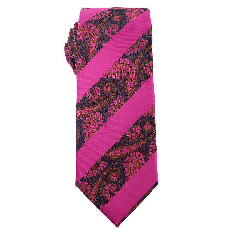 Cravatta da uomo con accessori per abito da sera della serie Bright Purple - Stile n. 4 - image 5
