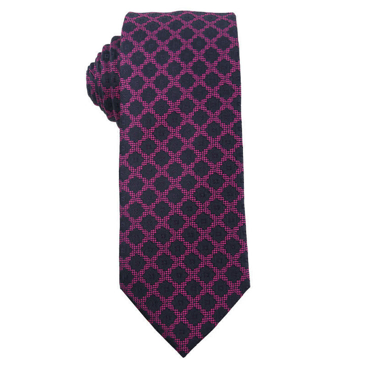 Cravatta da uomo con accessori per abito da sera della serie Bright Purple - Stile n. 5 - image 6