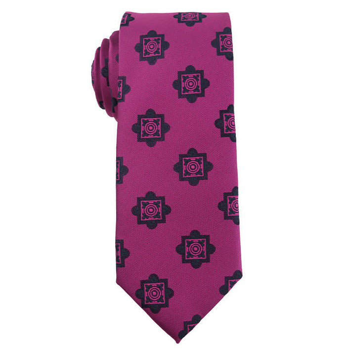 Cravatta da uomo con accessori per abito da sera della serie Bright Purple