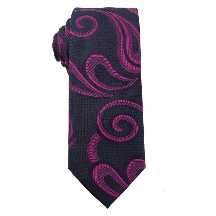 Cravatta da uomo con accessori per abito da sera della serie Bright Purple - Stile n. 2 - image 3