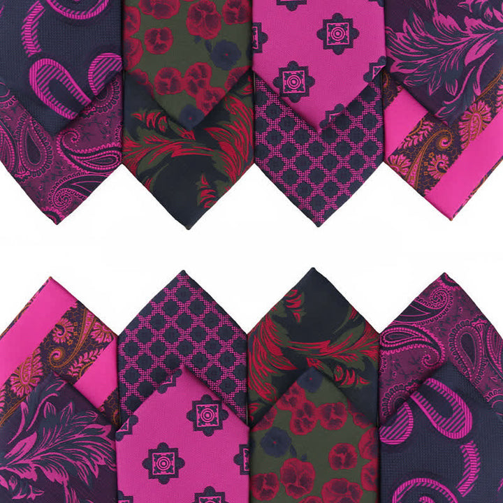 Cravatta da uomo con accessori per abito da sera della serie Bright Purple
