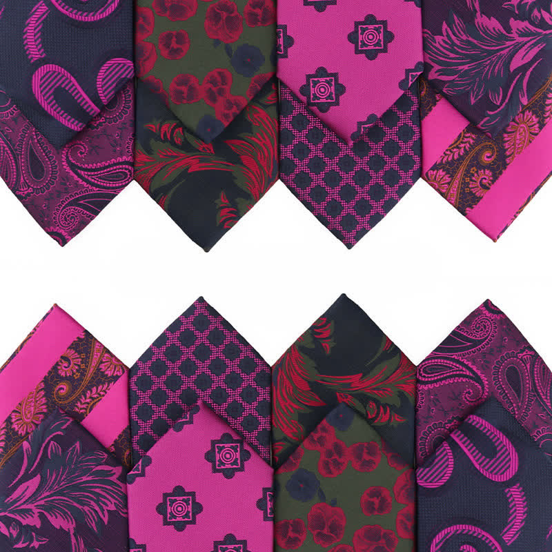 Cravatta da uomo con accessori per abito da sera della serie Bright Purple - image 0