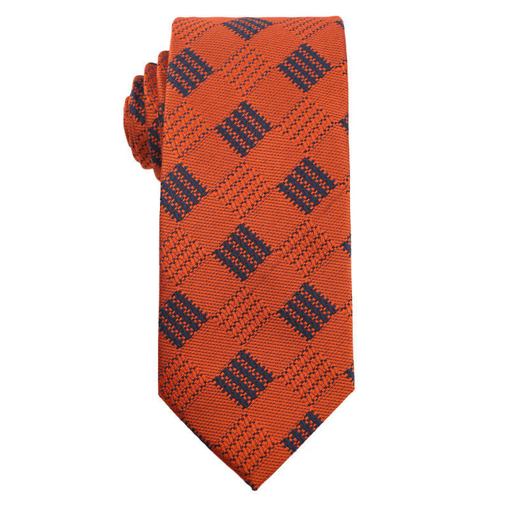 Cravatta accessori per abito da sera serie arancione estiva da uomo